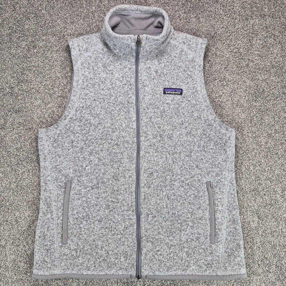 Patagonia Better Sweater Vest Womens Medium Gray Full Zip Fleece